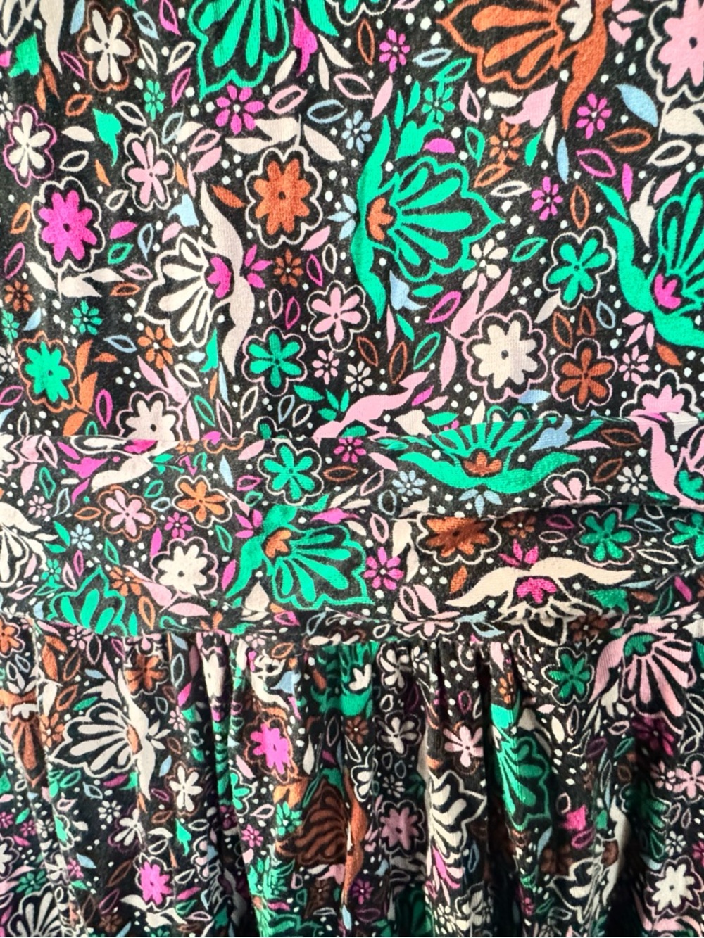 Boden Long Sleeve Floral Midi Dress - Picture 2 of 4